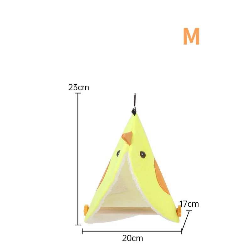 Papageien-Hängematte, Plüsch, weiches Feldbett