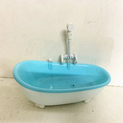 Vogeltränke aus Kunststoff für Wellensittiche – 22 × 11,5 × 8,5 cm, blau/rosa