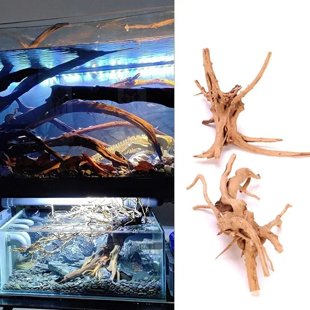 Aquarium-Ornament aus Holz