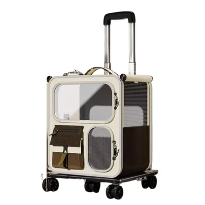 Nylon-Reisetasche für Haustiere – Atmungsaktive Transportbox für Katzen/Hunde