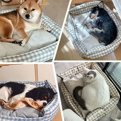 COSYPET Luxus-Hunde- und Katzenbett – Komfortables Schlafhaus für drinnen