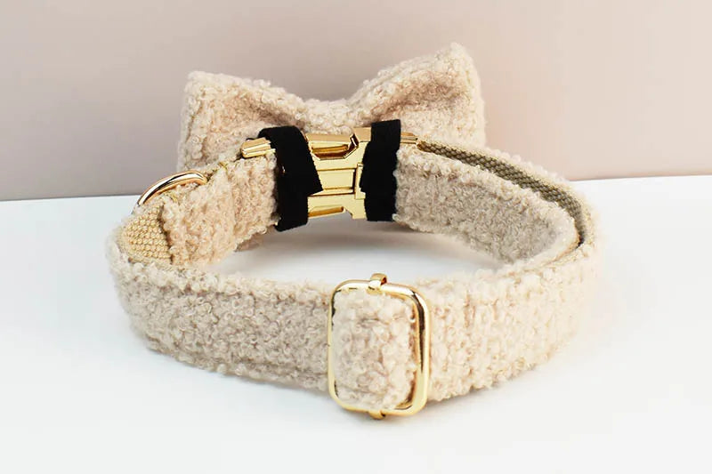 Teddy Luxus personalisiertes Hundehalsband- und Leinen-Set