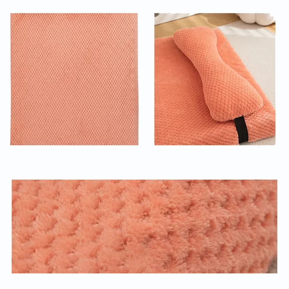 Flauschige, waschbare Hundematte mit Kissen – Komfort für alle Größen