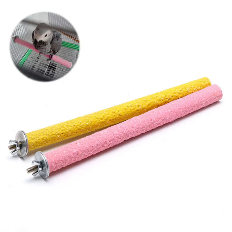 Premium Naturholz-Vogelsitz & Schleifstange – Krallen- und Schnabelschleifer