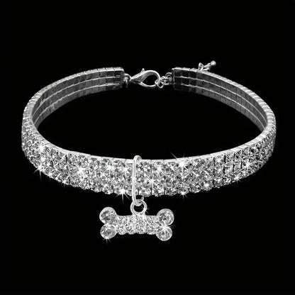 GlamBone Luxus-Hunde- und Katzenhalsband
