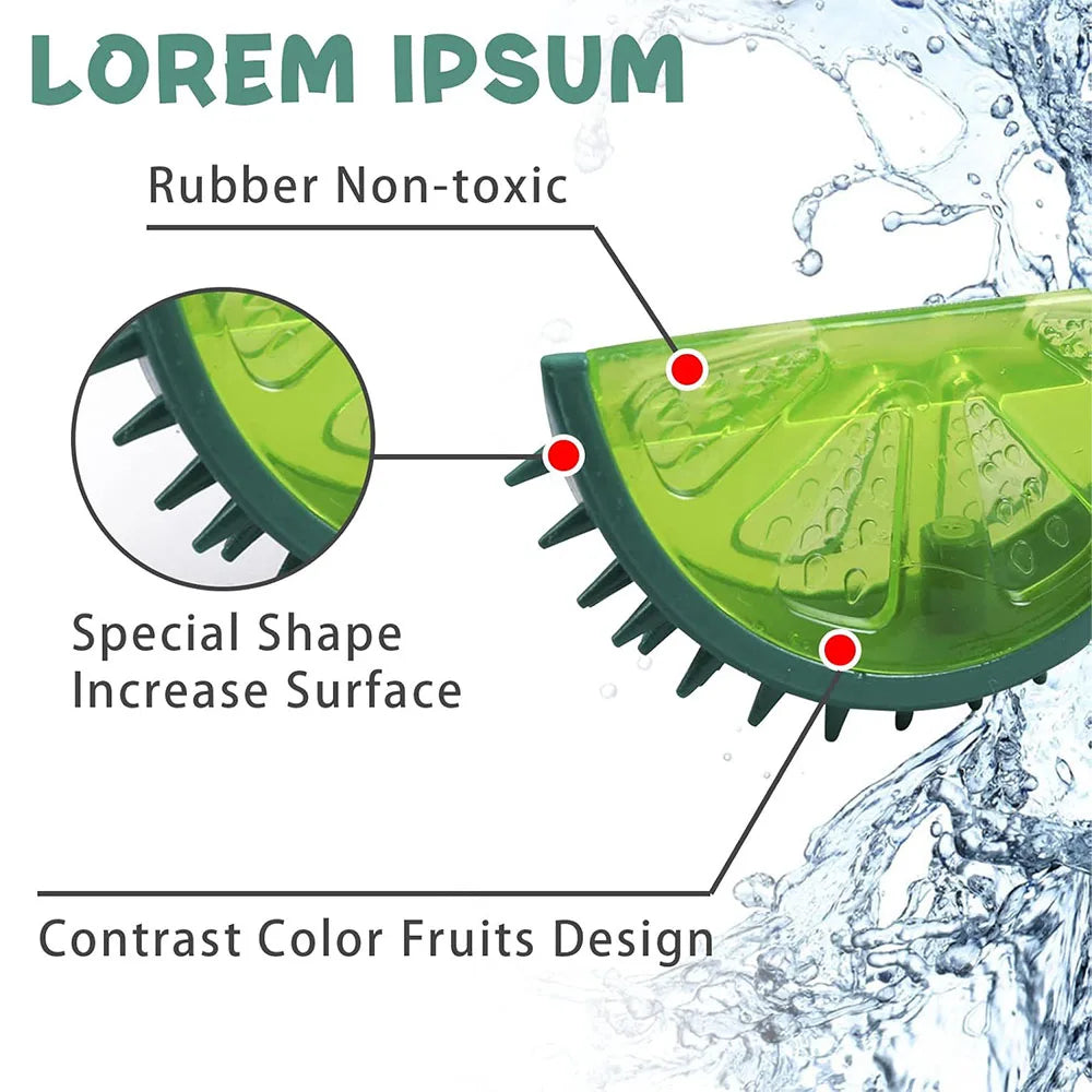 Kühlbares Hundespielzeug aus Gummi – gefrierbares Fruchtmotiv, 10 cm