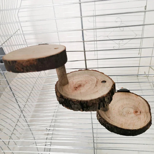 Kletterleiter aus Holz für Hamster oder Vögel – 3 oder 5 Stufen