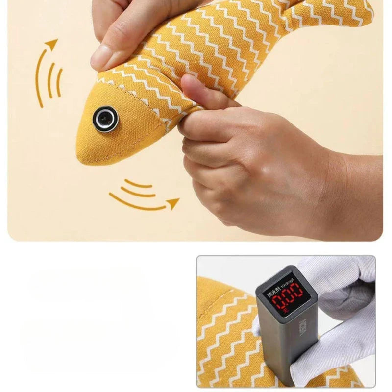 CatNipWave Simulationsfisch – Katzenminze-Spielzeug gegen Langeweile & Zahnabrieb