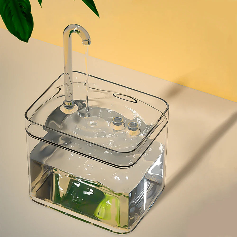 Katzenbrunnen 1,5 l – Automatisch, leise, BPA-frei und transparent