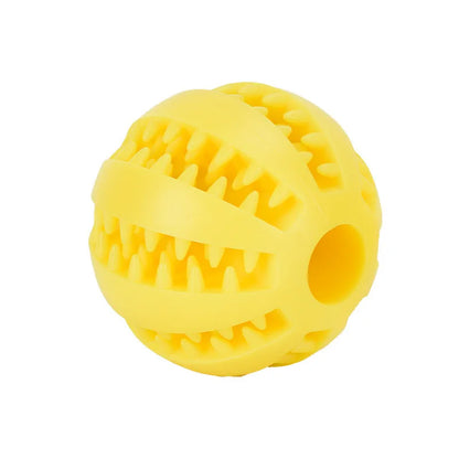 Interaktiver Hundeball aus Gummi – Zahnreinigung, befüllbar, Ø 5/7 cm