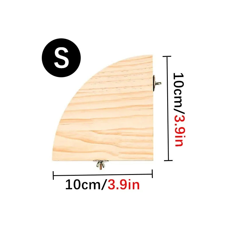 Standard-Papageienstange aus Holz – natur, fächerförmig