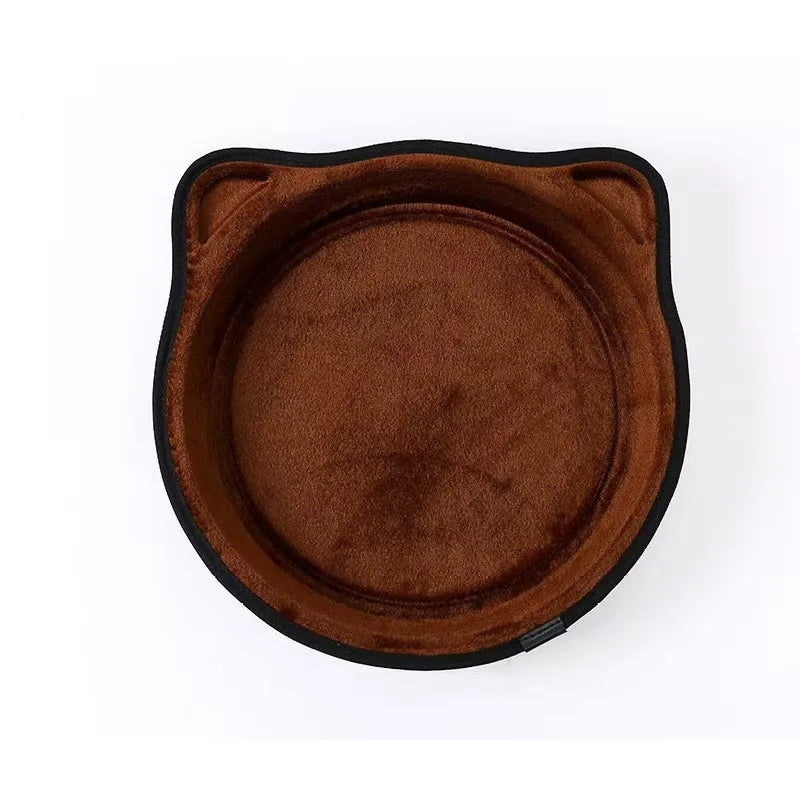 Katzen-Fensterhängematte aus Samt und Eisen – 15 kg Tragkraft – waschbarer Bezug