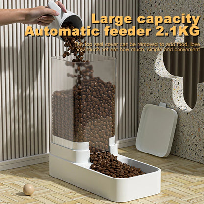 Automatischer Futter- und Wasserspender für Katzen – BPA-freier Kunststoff, 3,8 l