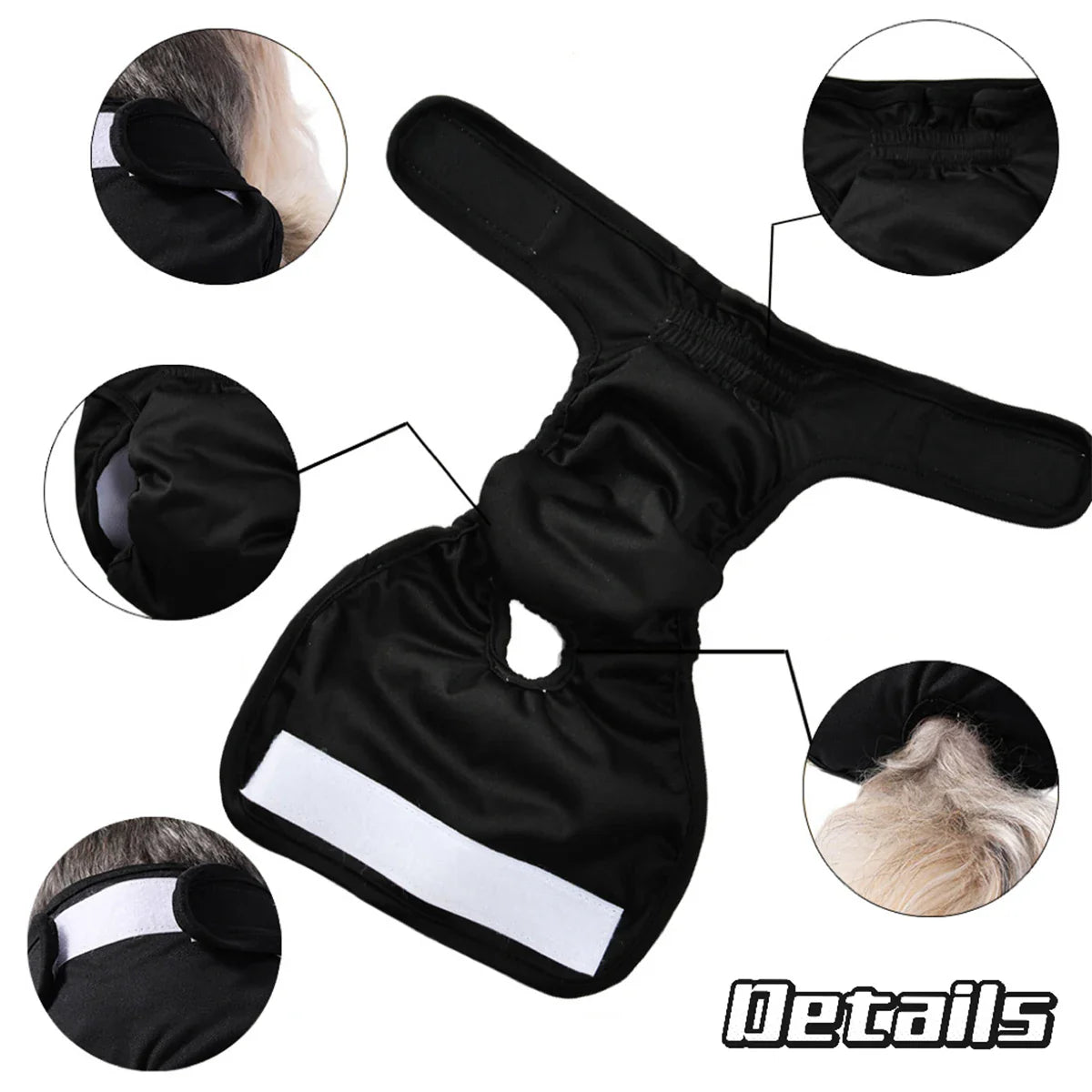 Waschbare Hundewindel für Hündinnen