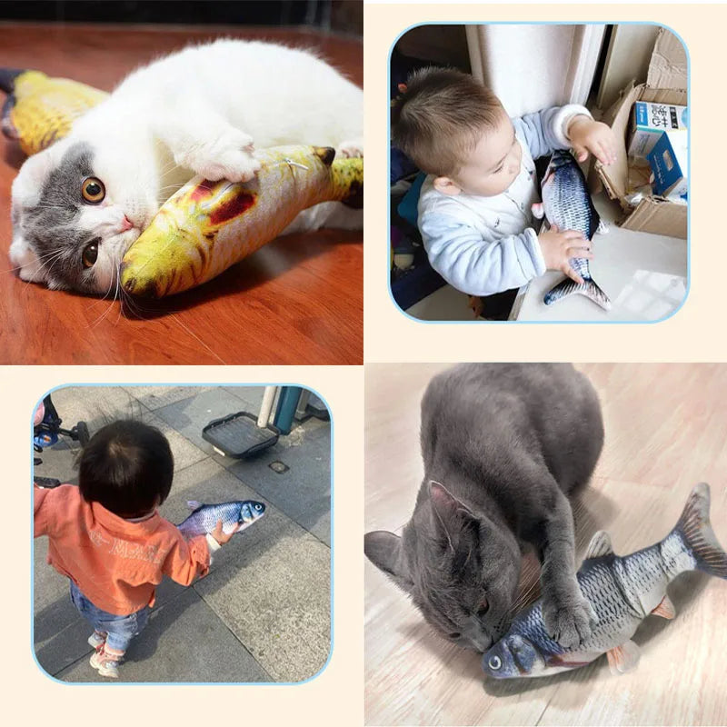 Elektrisches Wels-Spielzeug – USB-aufladbar, Plüsch