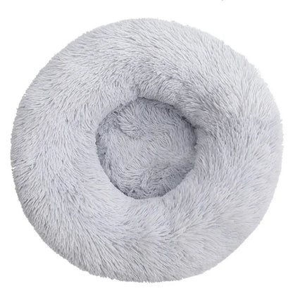 Rundes Plüsch-Haustierbett – Weicher Korb für Hund oder Katze (40–90 cm)