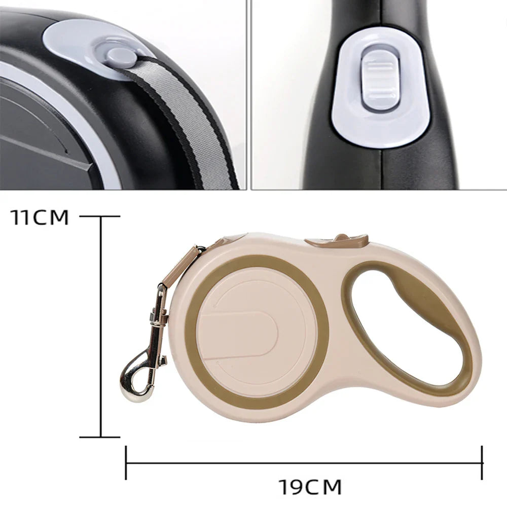 PowerLead – Automatische, ausziehbare Hundeleine 5 m/8 m für große Hunde