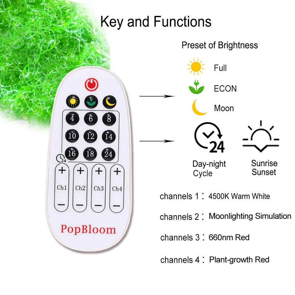 PopBloom Refugium Wachstumslampe