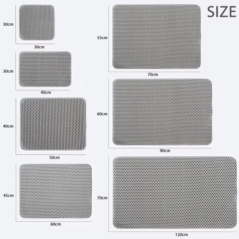 PawsGuard Doppel-Schicht Wasserdichte Katzenstreumatte