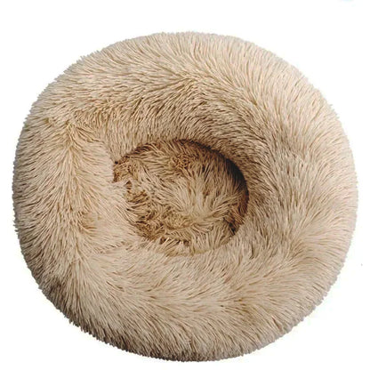 Rundes Plüsch-Haustierbett – Weicher Korb für Hund oder Katze (40–90 cm)