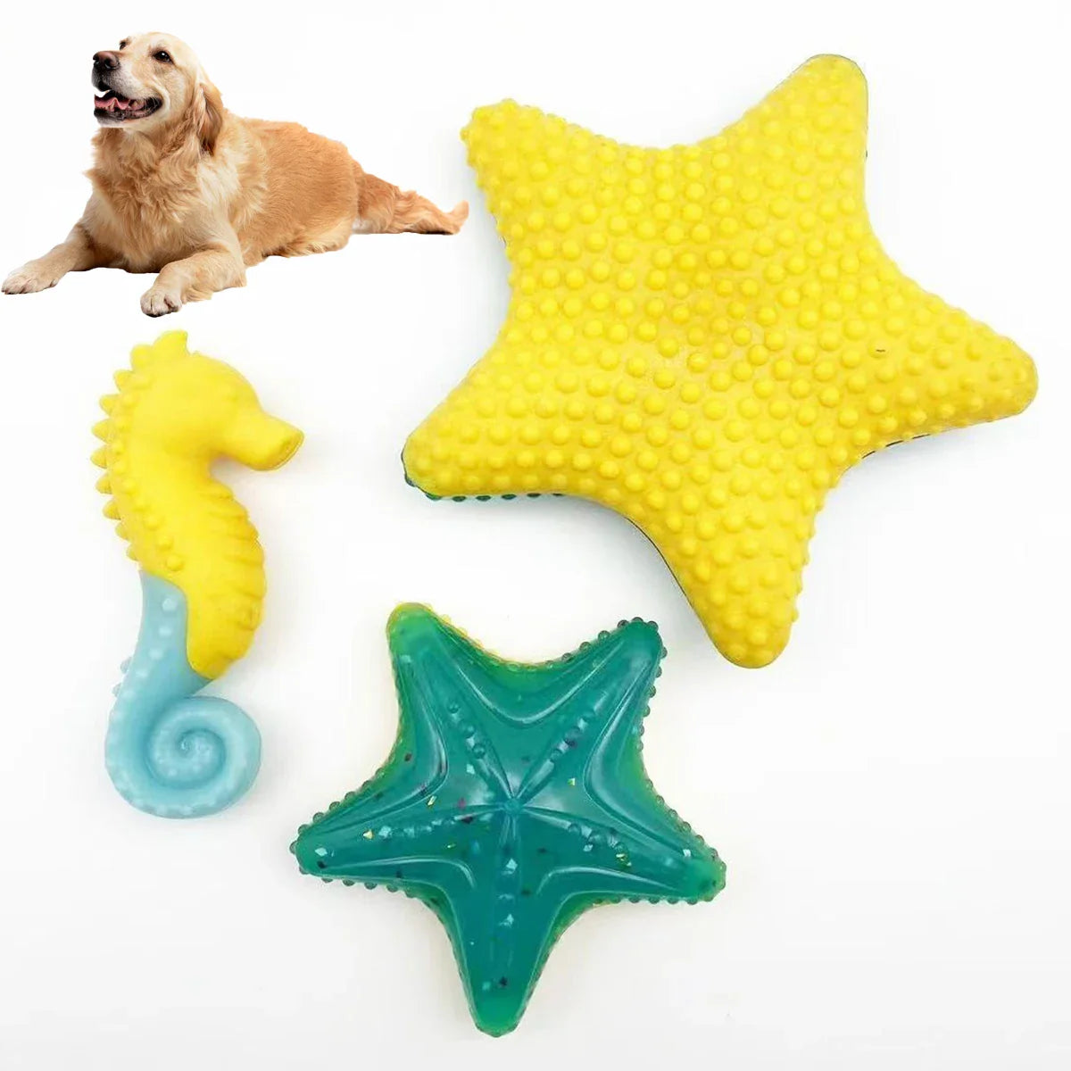 FrostyGlow Hundespielzeug – Leuchtendes, im Dunkeln schmelzbares und schwimmendes Gummispielzeug für sommerlichen Spielspaß