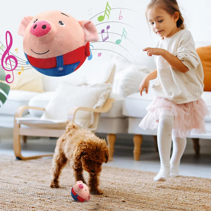 Interaktives Plüsch-Hundespielzeug – mit automatischer Stoßfunktion, 15 cm