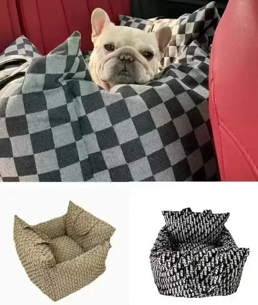 Autobox für Hunde – Herausnehmbare und waschbare Hundebox für Herbst und Winter