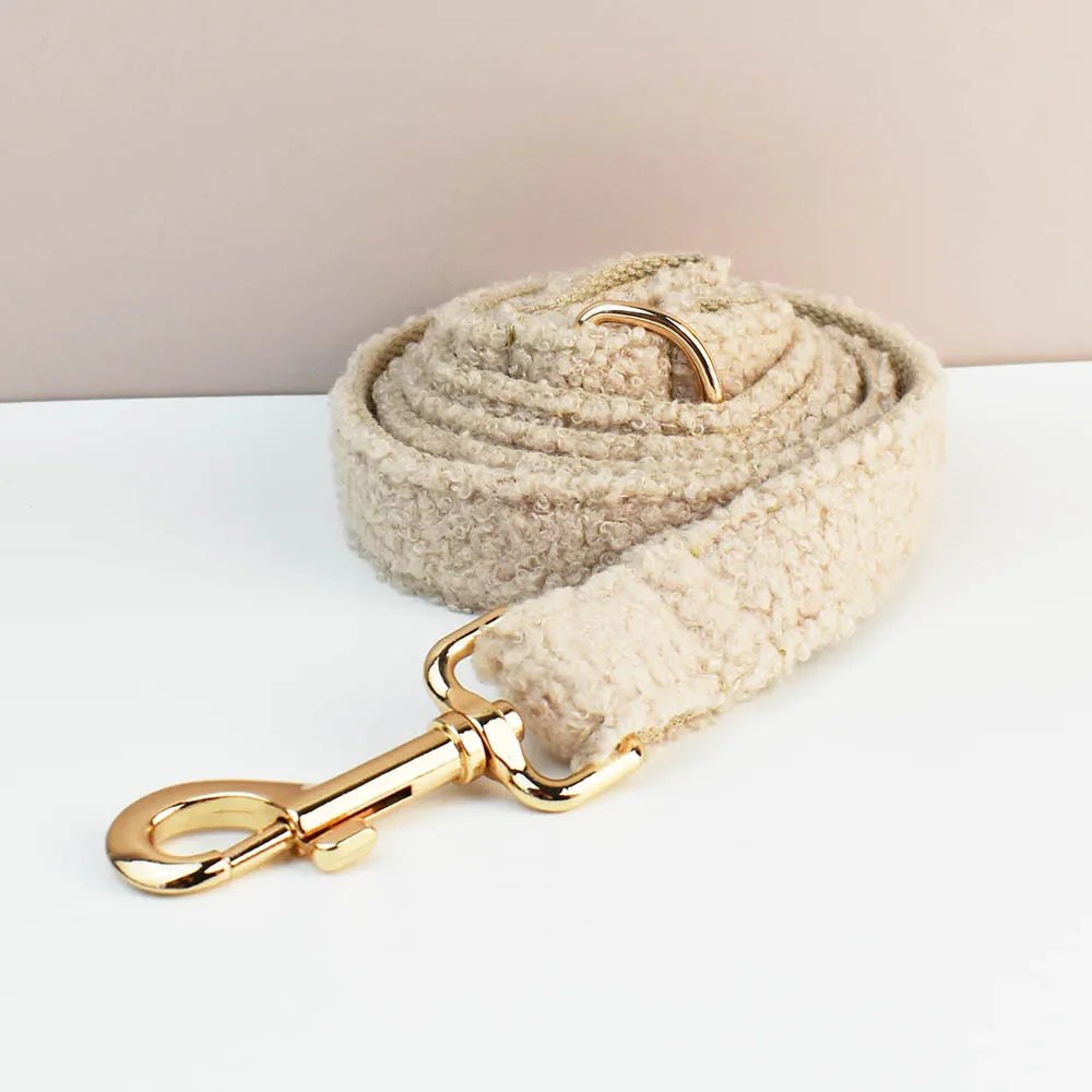 Teddy Luxus personalisiertes Hundehalsband- und Leinen-Set