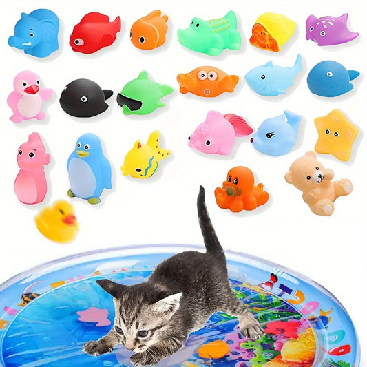 AquaSqueak Sommer-Spielset – Schwimmendes Hundespielzeug mit Quietscher