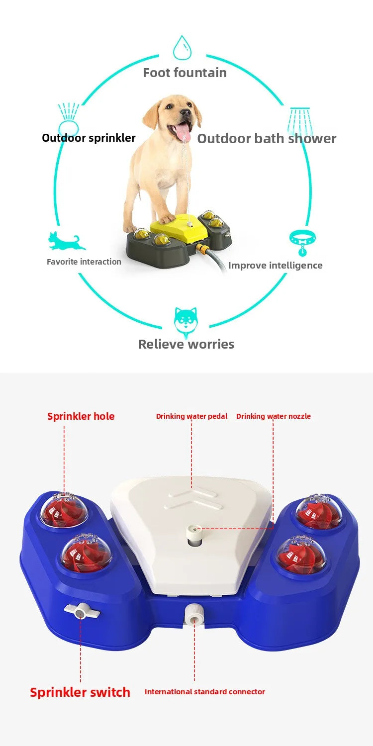 AquaPaws Hunde-Wassersprüher – Interaktives, verspieltes und erfrischendes Wasserspielzeug mit Stufenfunktion