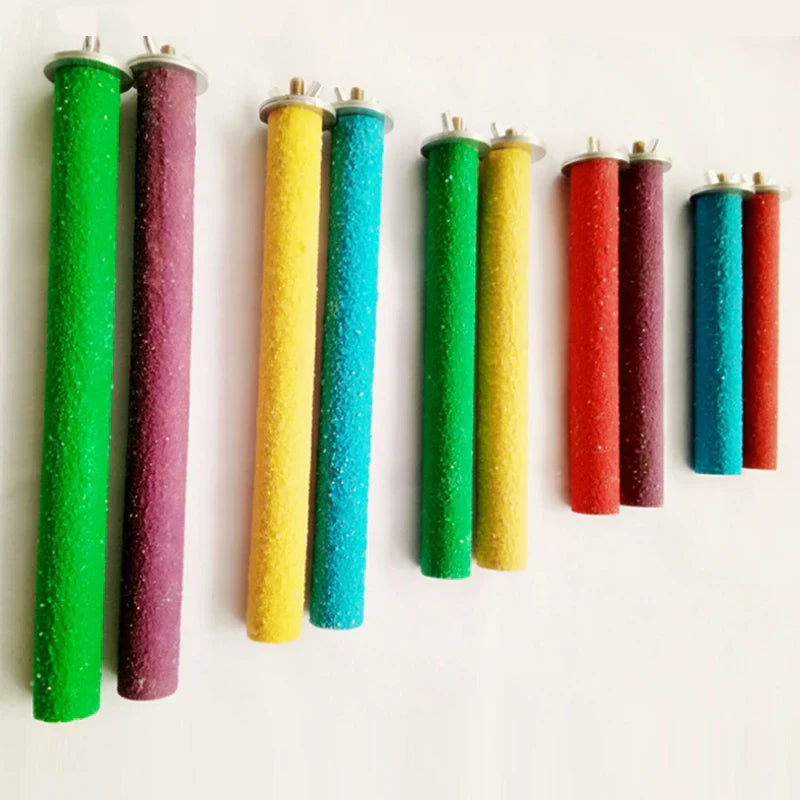 Premium Naturholz-Vogelsitz & Schleifstange – Krallen- und Schnabelschleifer