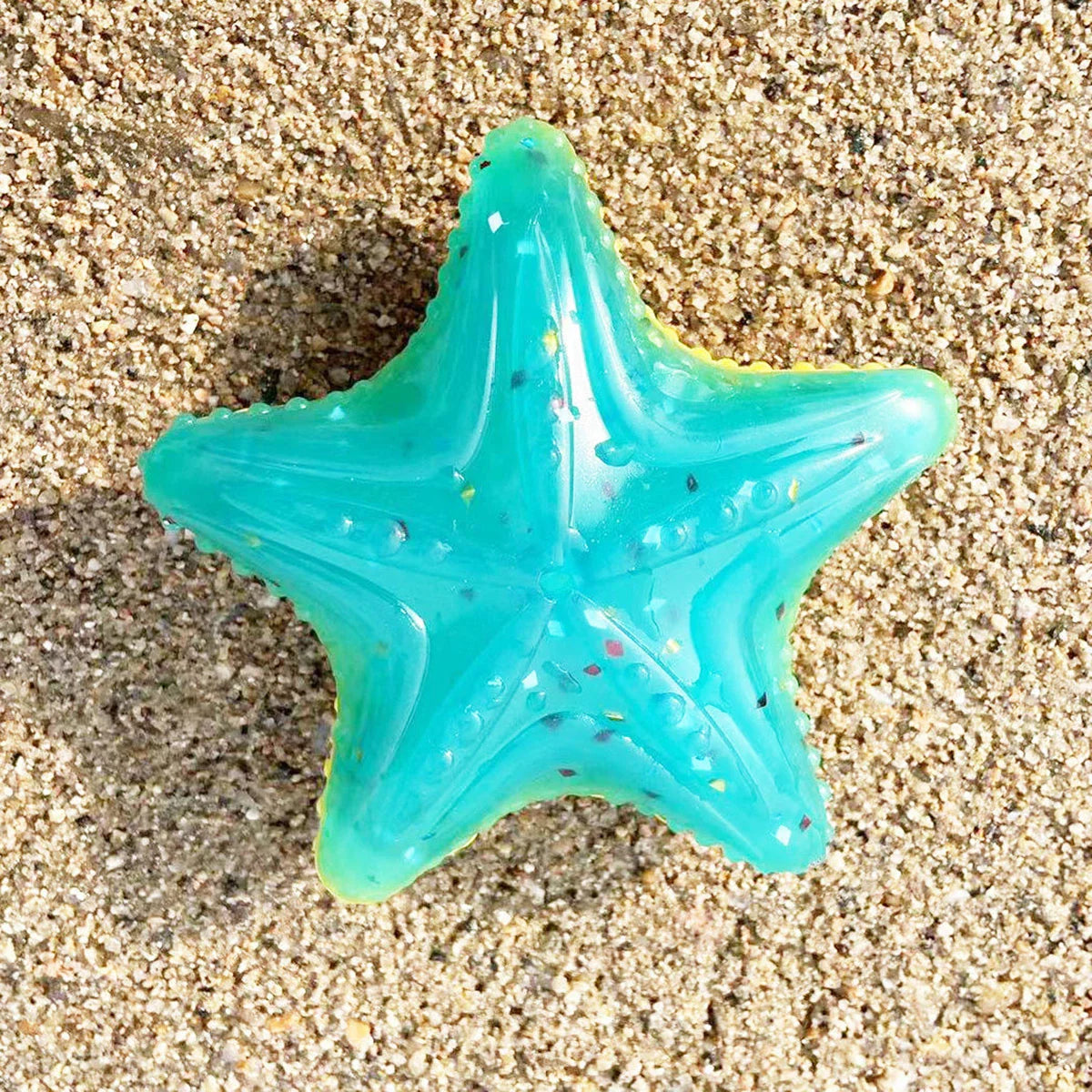 FrostyGlow Hundespielzeug – Leuchtendes, im Dunkeln schmelzbares und schwimmendes Gummispielzeug für sommerlichen Spielspaß