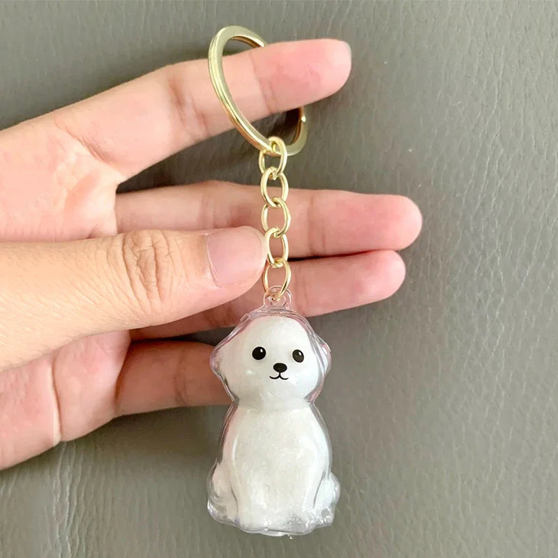 Pfoten-Erinnerung – Katzenförmiger Gedenk-Schlüsselanhänger mit Aufbewahrungsbehälter für Katzenhaare