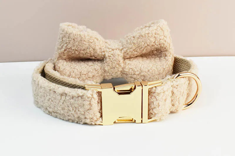 Teddy Luxus personalisiertes Hundehalsband- und Leinen-Set