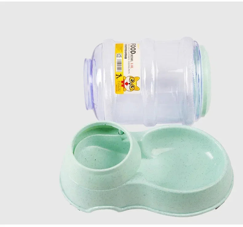 SmartHydra Automatischer Futter- und Wasserspender für Haustiere – 2-in-1 Futter- und Wassernapf mit Wasserflasche