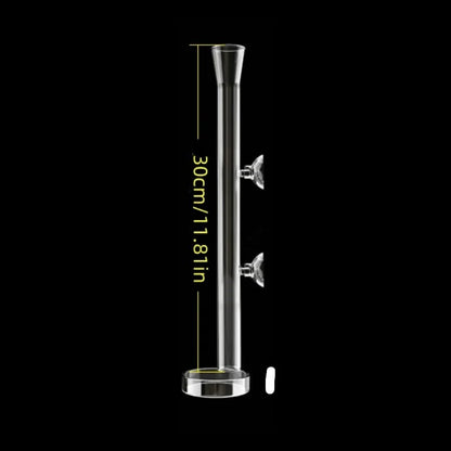 Aquarium Glas-Fütterungsrohr & Garnelenschale Set – Glockenförmiger Borosilikatglas-Futterspender