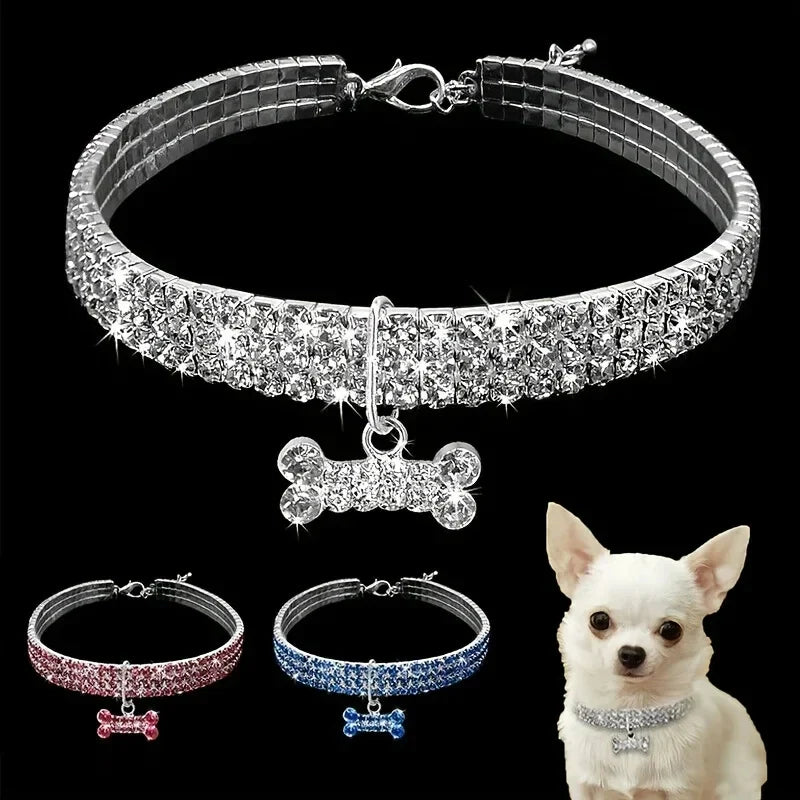 GlamBone Luxus-Hunde- und Katzenhalsband