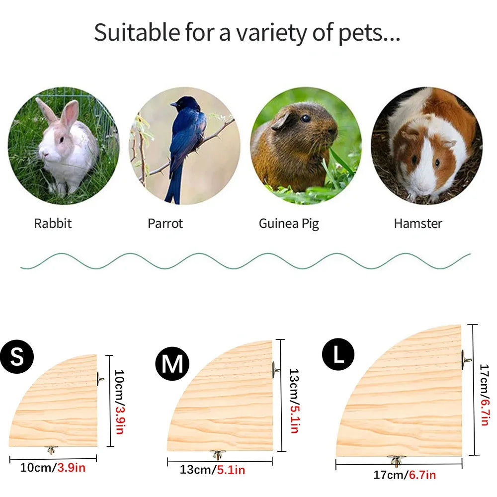 Standard-Papageienstange aus Holz – natur, fächerförmig