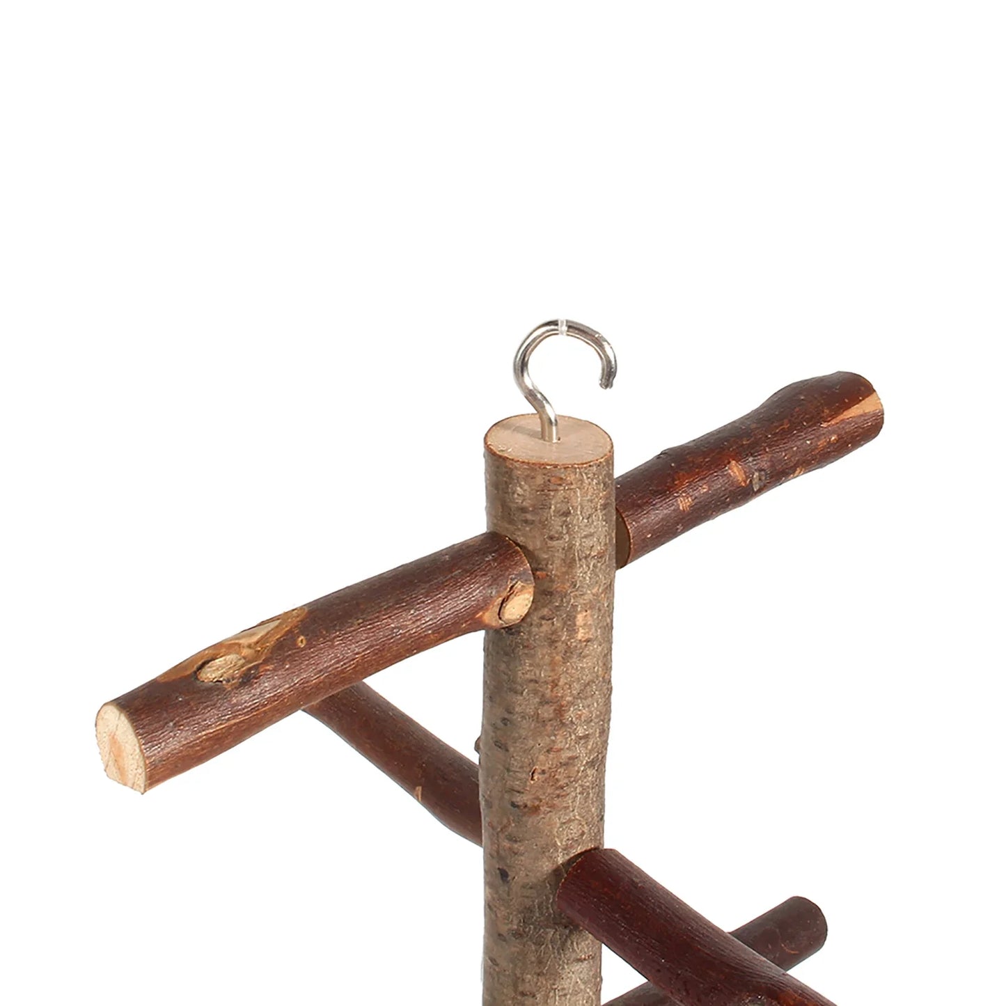 Papageiensitz aus Holz – Natürlicher Vogel mit Ästen