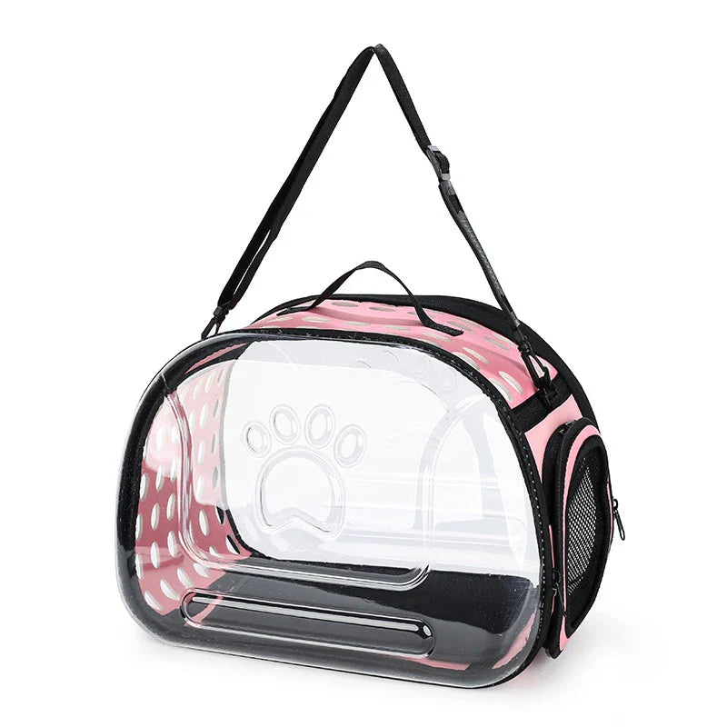 Transparenter Haustierrucksack aus PVC/EVA – Atmungsaktive Tragetasche