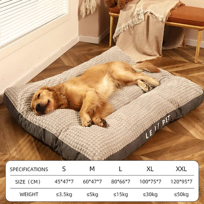 Graues Fleece-Hundebett – Weiches Schlafbett für Hund oder Katze
