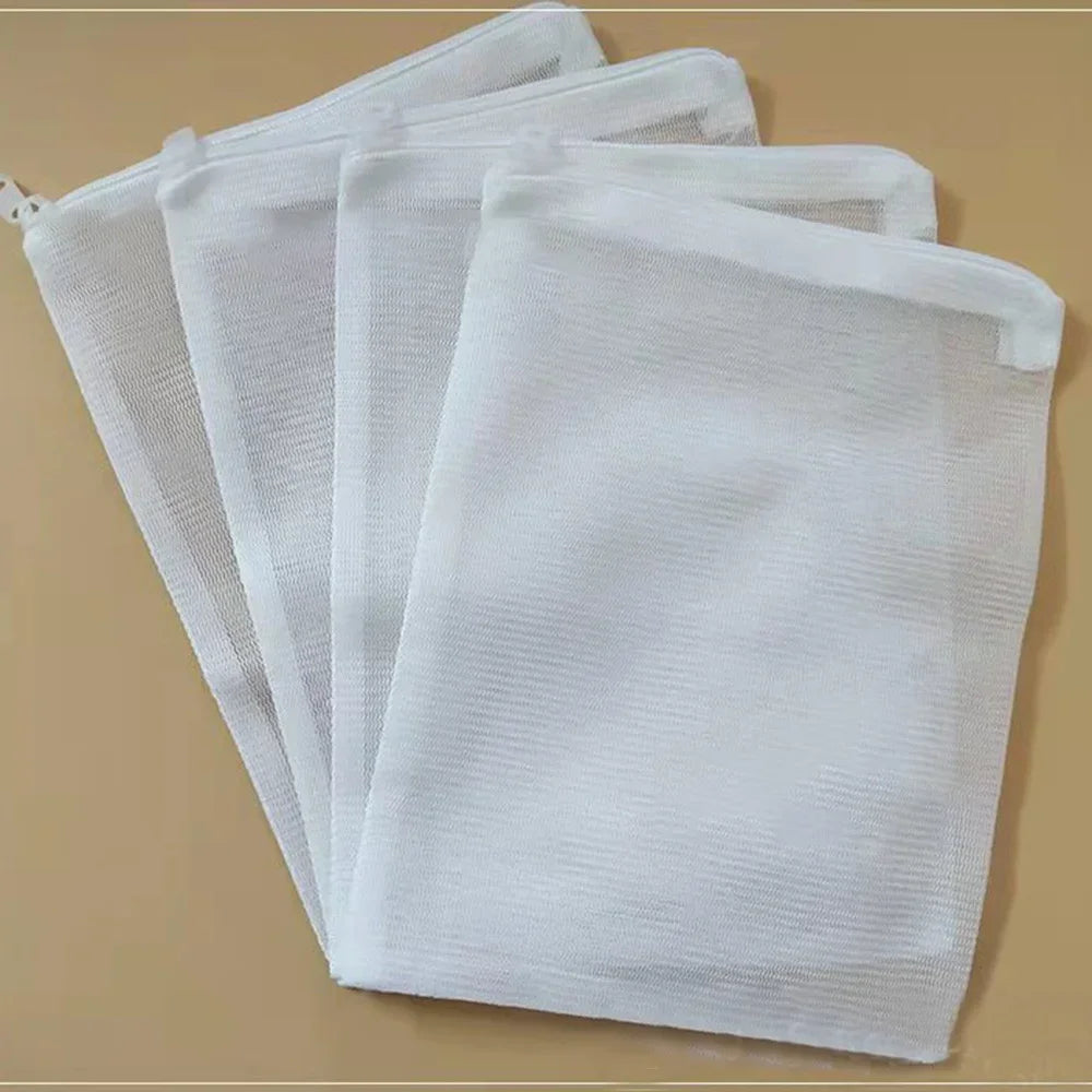 AquaClean Wiederverwendbare Filterbeutel mit Reißverschluss | Feine Aquarium Bio-Netzfilter