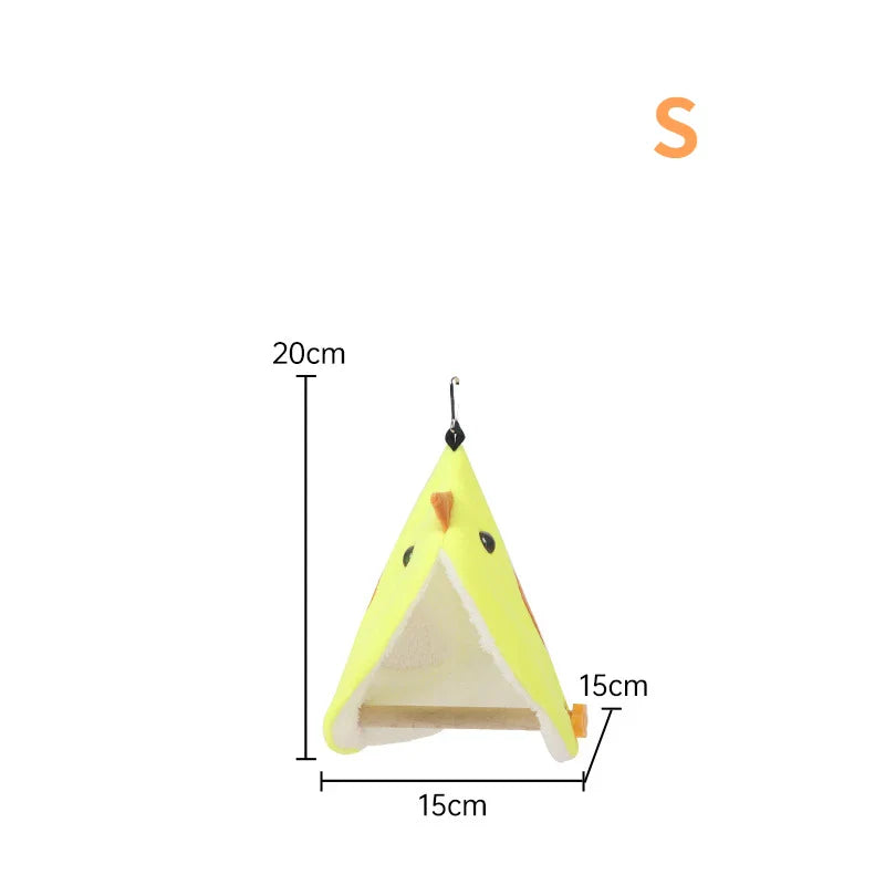 Papageien-Hängematte, Plüsch, weiches Feldbett