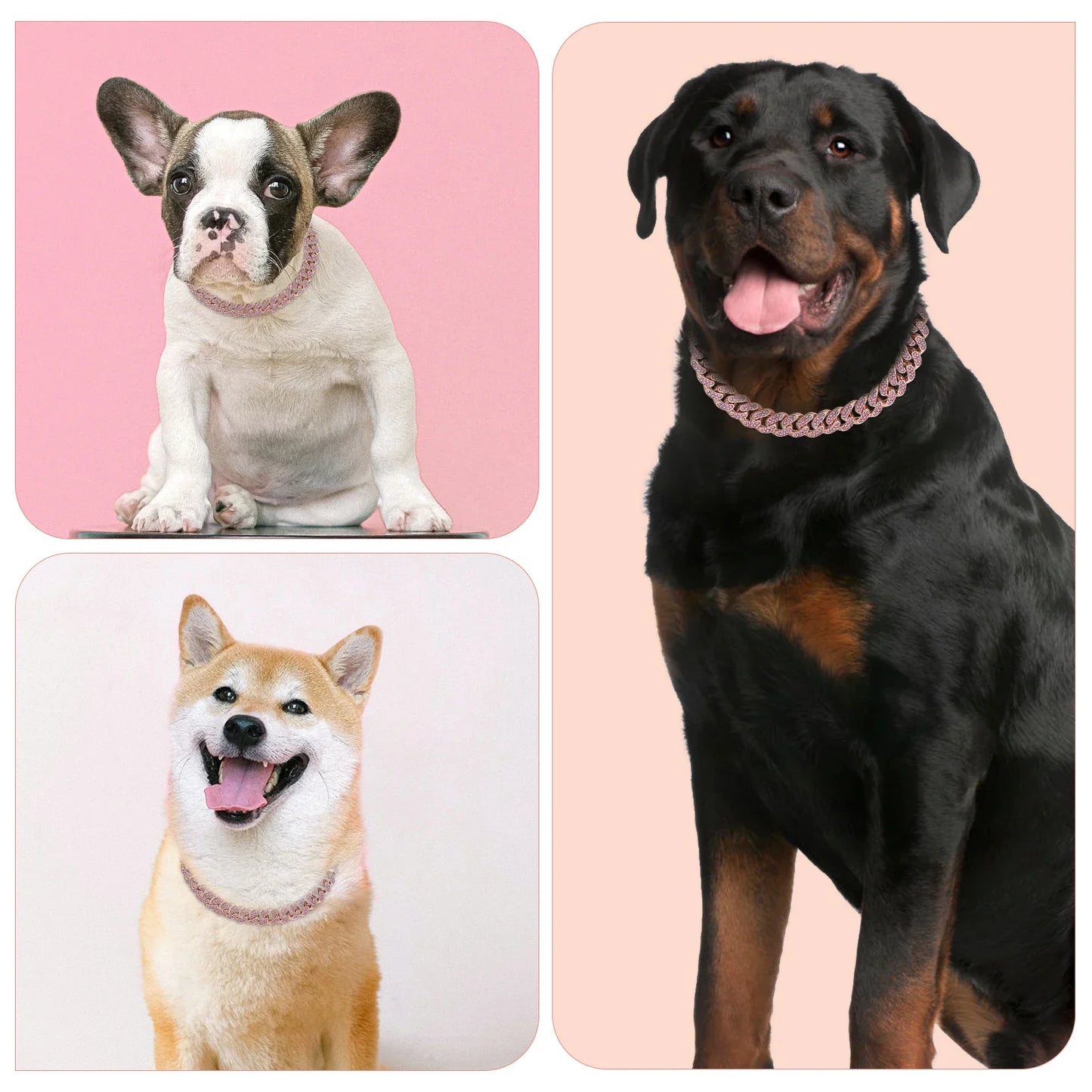 GlamPaw Diamant-Kubanische Gliederkette