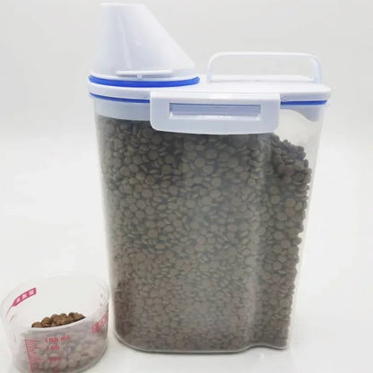 FreshLock 1.5kg/2kg Messbecher & Futterbehälter für Hunde und Katzen