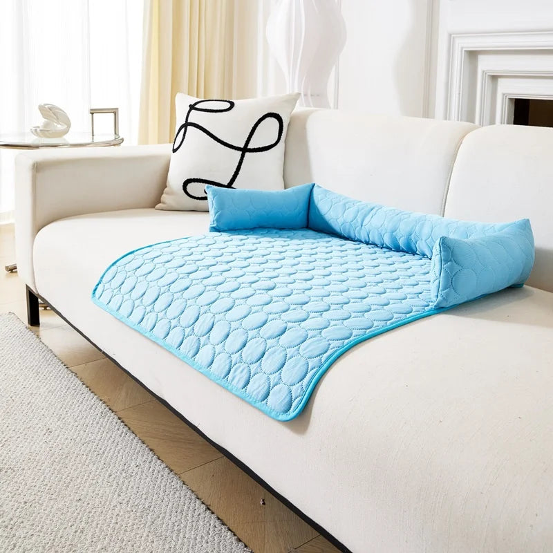 COOLREST – Kühlende Hundematte für den Sommer | Atmungsaktive, waschbare und rutschfeste Liege für Hunde und Katzen