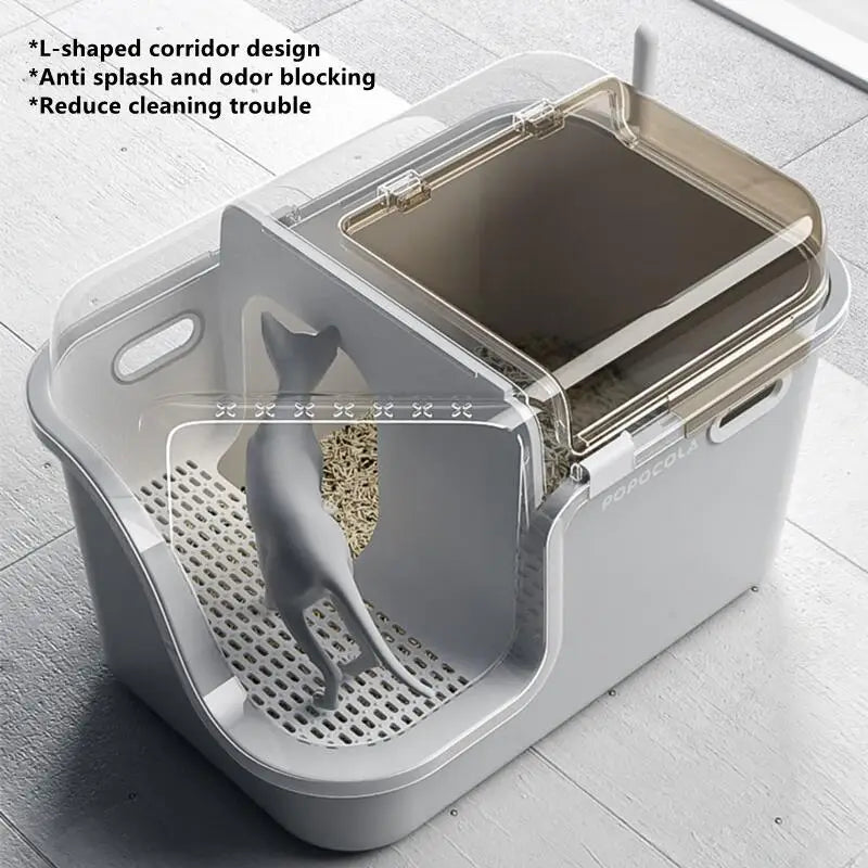 FazziKat Deluxe Katzentoilet mit Korridor-Design