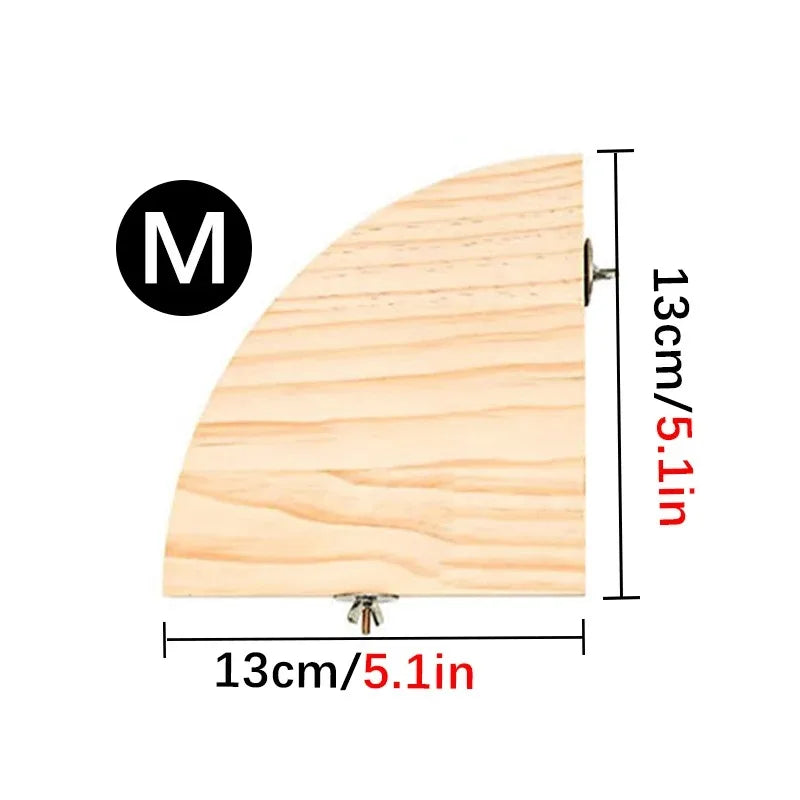 Standard-Papageienstange aus Holz – natur, fächerförmig