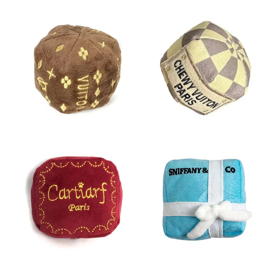 PawChic Luxus-Plüsch-Hundespielzeug