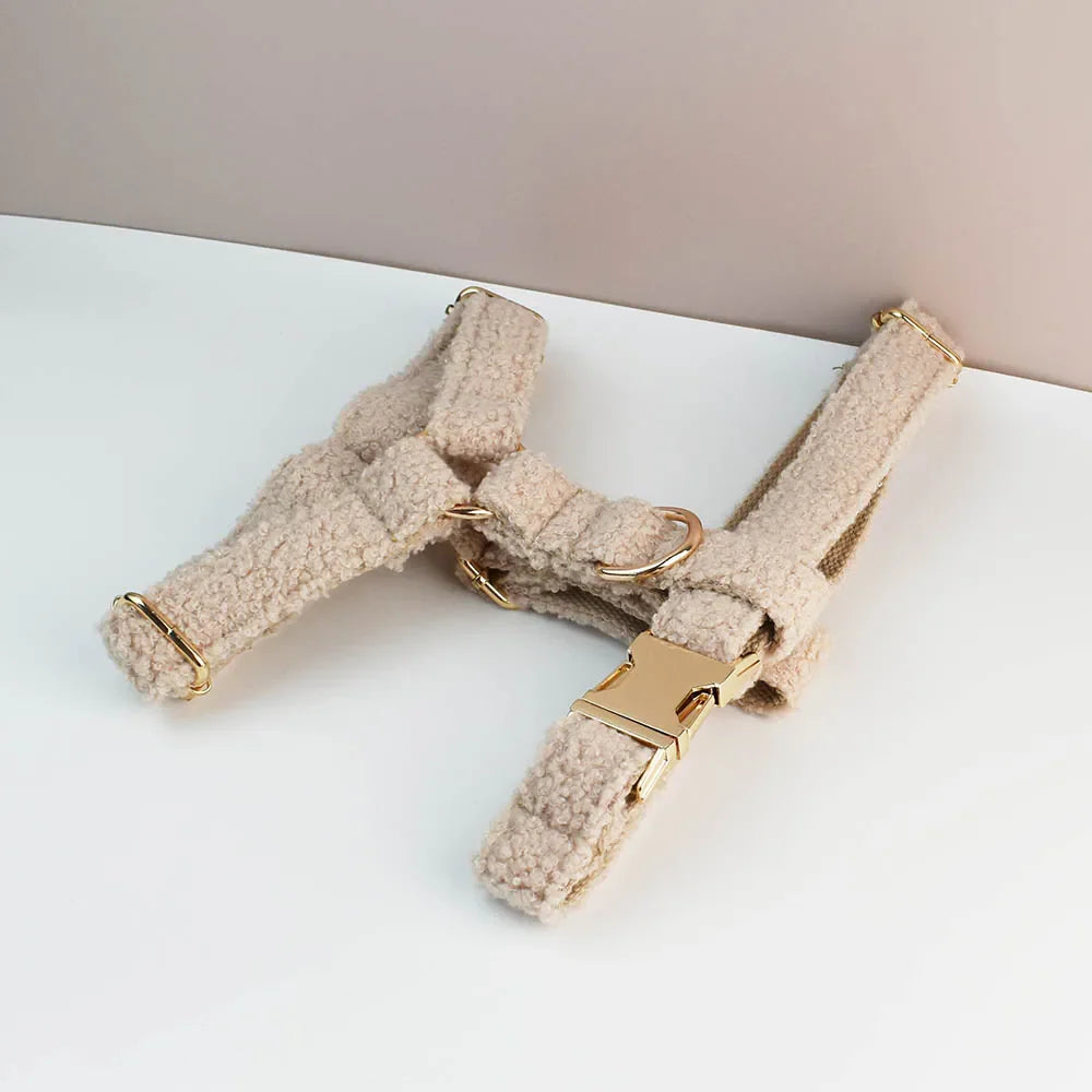 Teddy Luxus personalisiertes Hundehalsband- und Leinen-Set